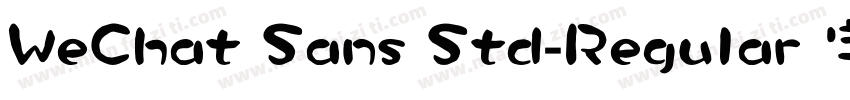 WeChat Sans Std-Regular 字体字体转换